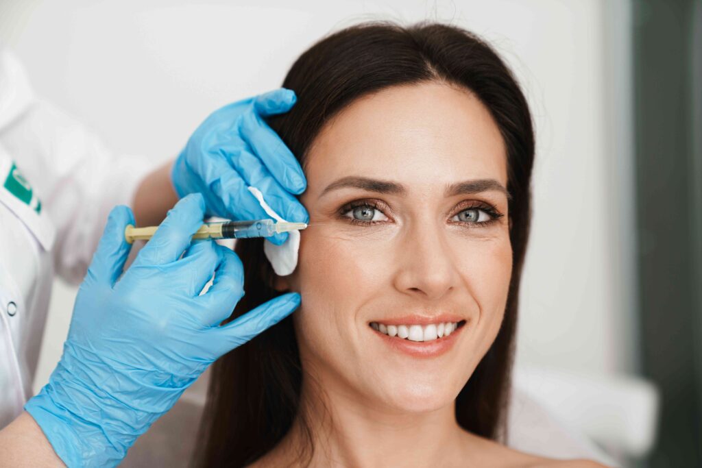 Woman getting BOTOX